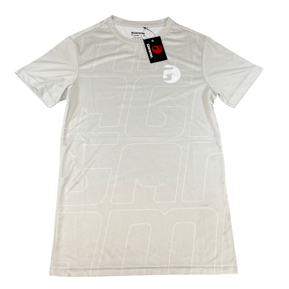 Gamma Heritage Short Sleeve Pickleball Top Mens XS Grey NEW‎